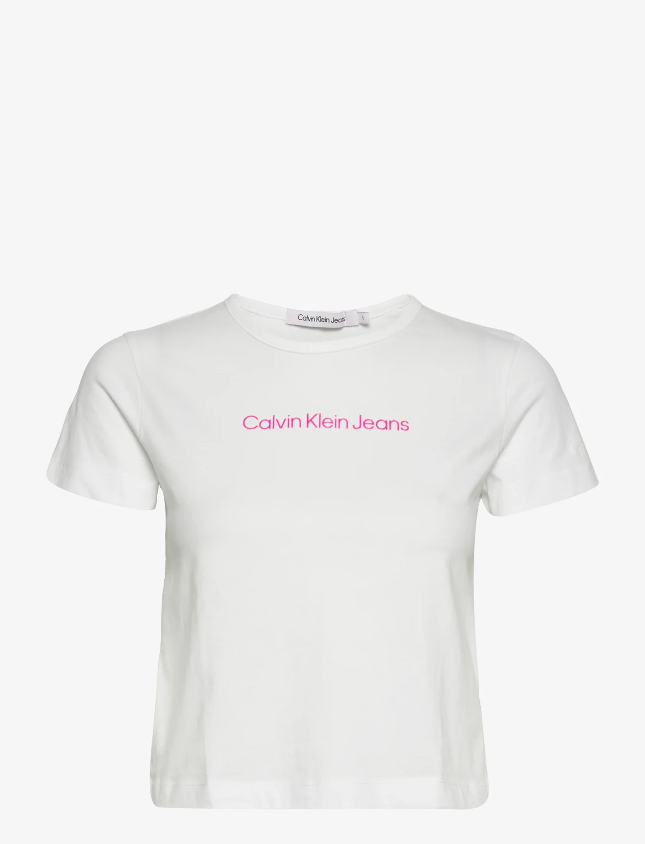 Calvin Klein Jeans Shrunken Institutional Baby Tee - T-shirts Calvin Klein Jeans Shrunken Institutional Baby Tee - T-shirts