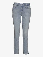 Calvin Klein Jeans - MID RISE SKINNY ANKLE - džinsa bikses ar šaurām starām - denim light - 0