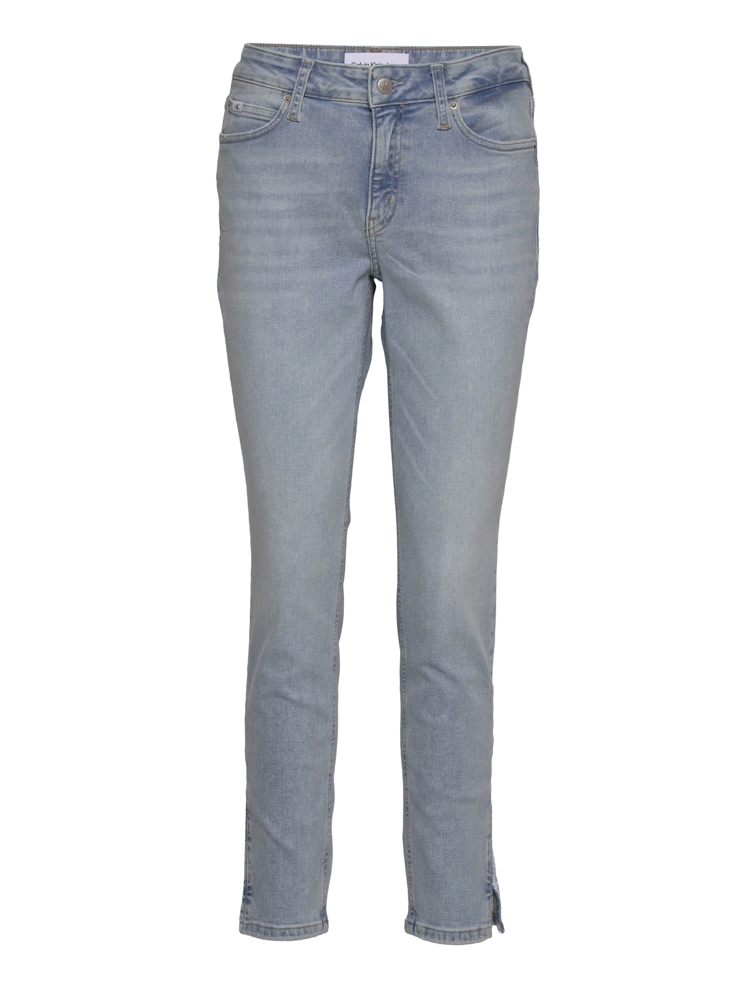 Calvin Klein Jeans MID RISE SKINNY ANKLE - Jeans - DENIM LIGHT / blue