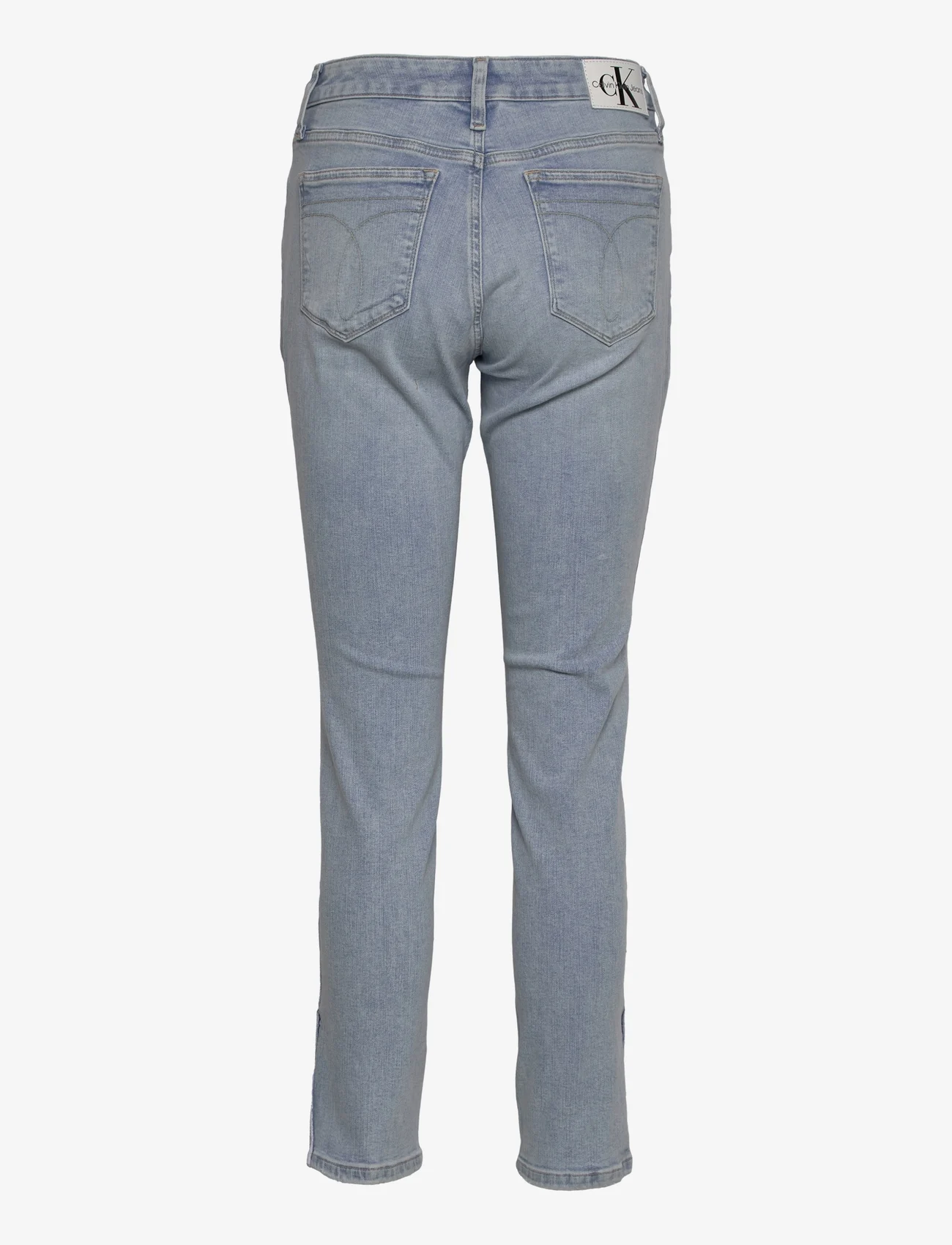 Calvin Klein Jeans - MID RISE SKINNY ANKLE - džinsa bikses ar šaurām starām - denim light - 1