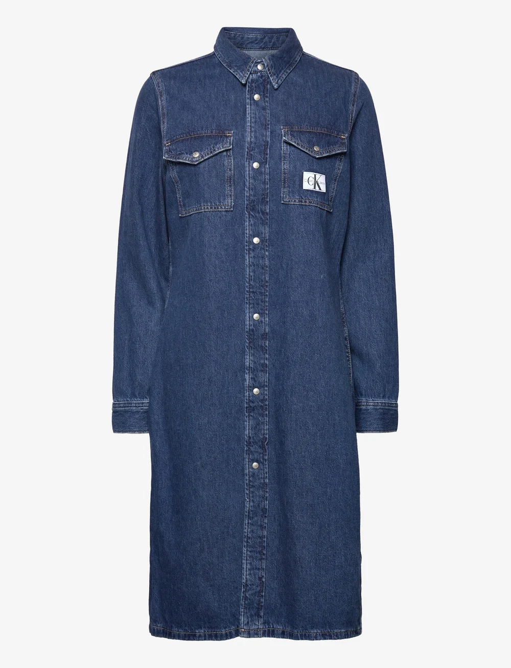 Calvin klein western hot sale denim shirt