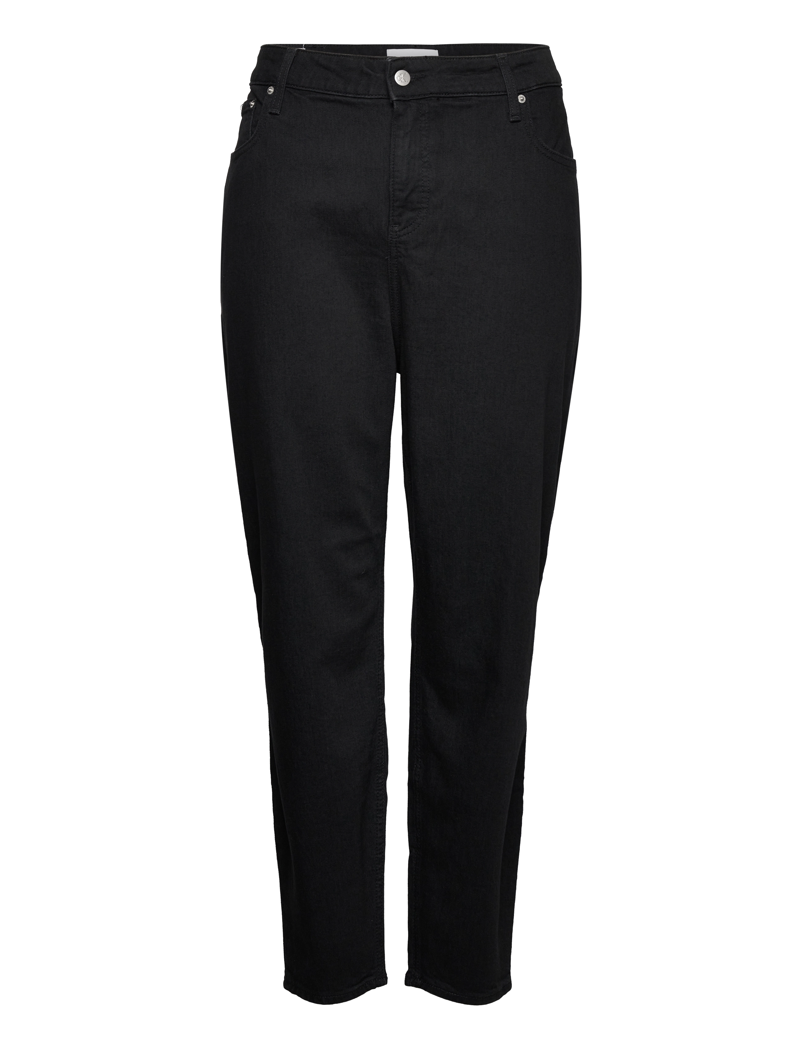 Calvin Klein Jeans MOM JEAN PLUS - Mom jeans - DENIM RINSE / black