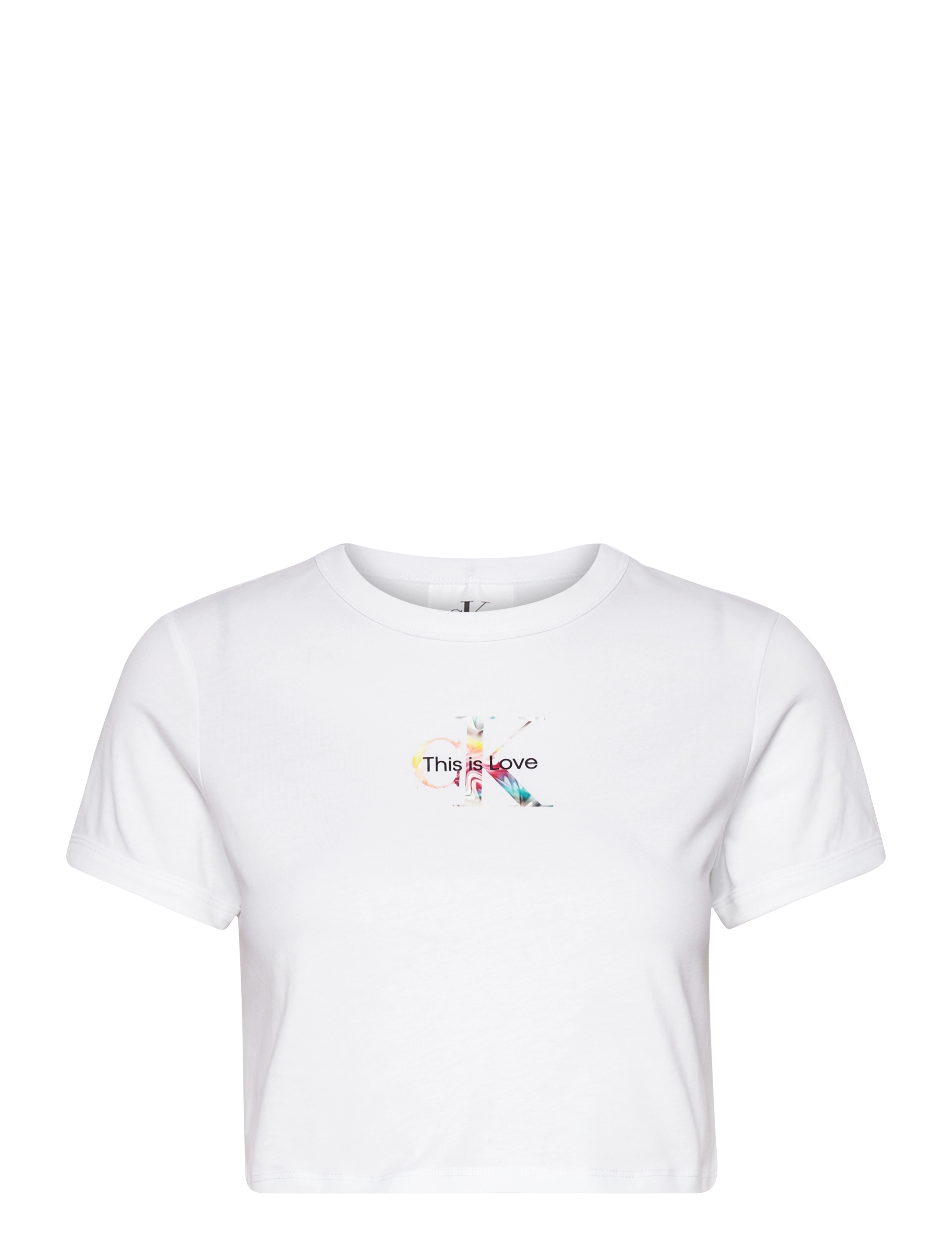 PRIDE LOGO CROP TEE - BRIGHT