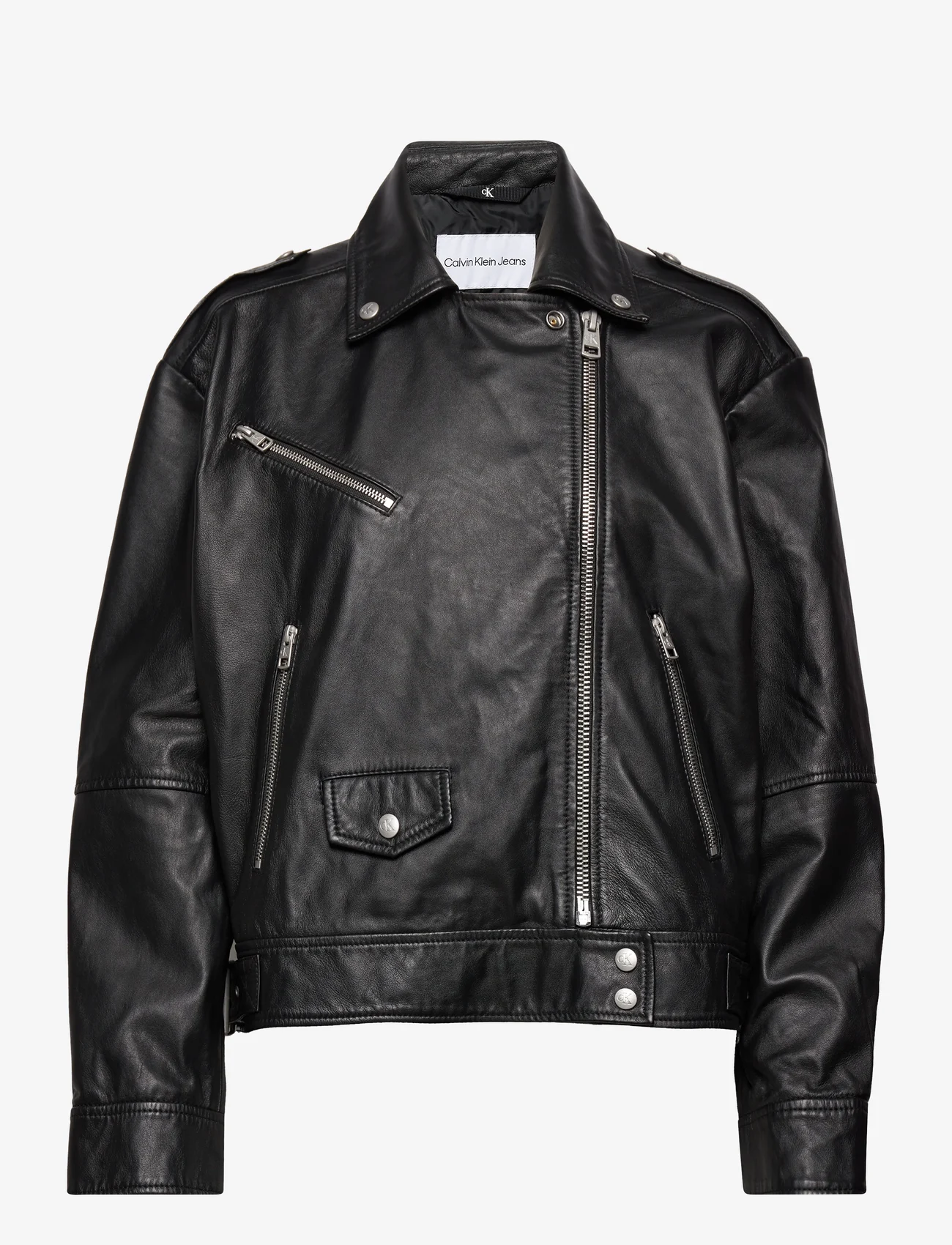 Calvin Klein Jeans Real Leather Oversized Biker  €. Buy Leather  jackets from Calvin Klein Jeans online at . Fast delivery and easy  returns