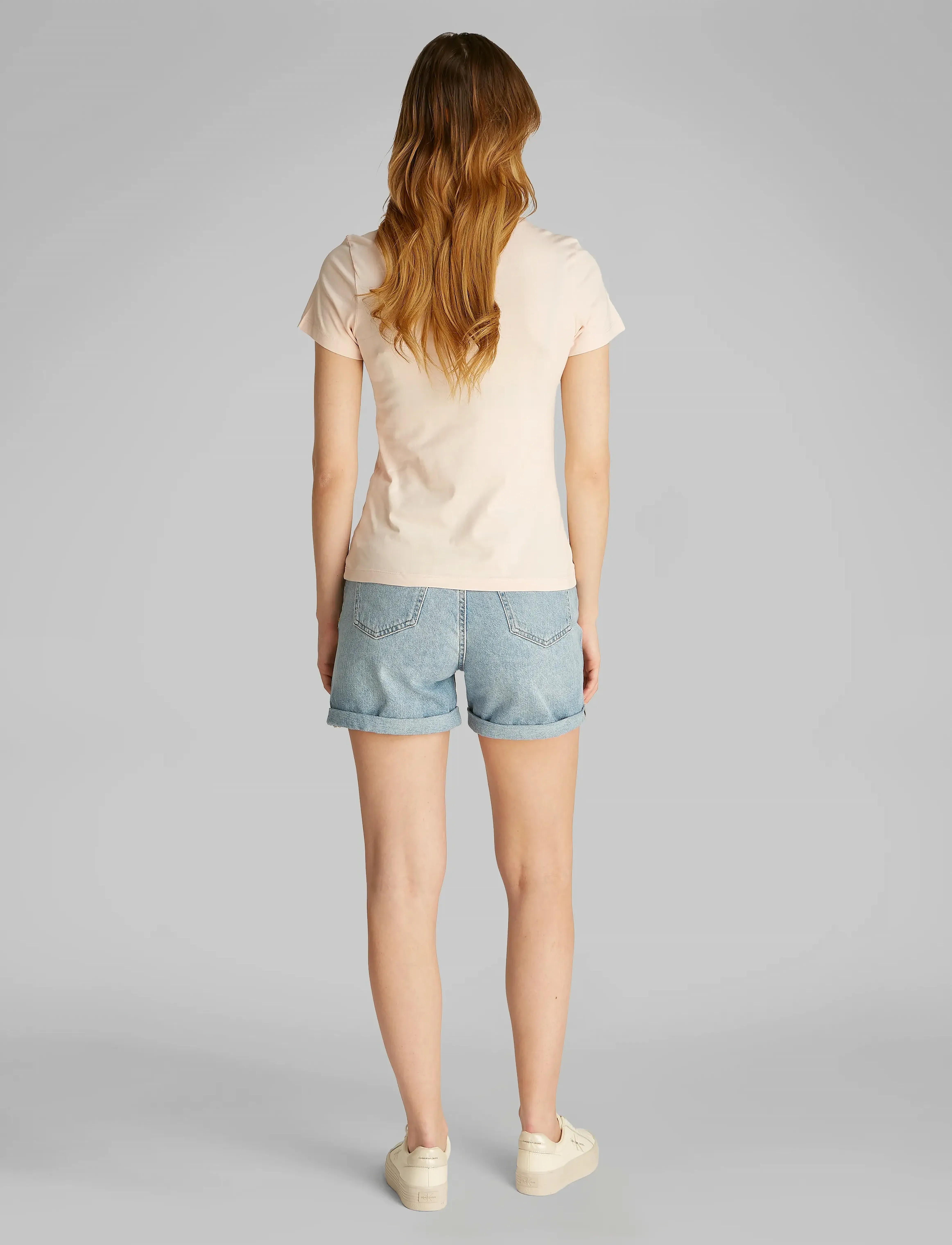 Calvin Klein Jeans - 2-PACK MONOLOGO SLIM TEE - silver peony / brilliant white - 3