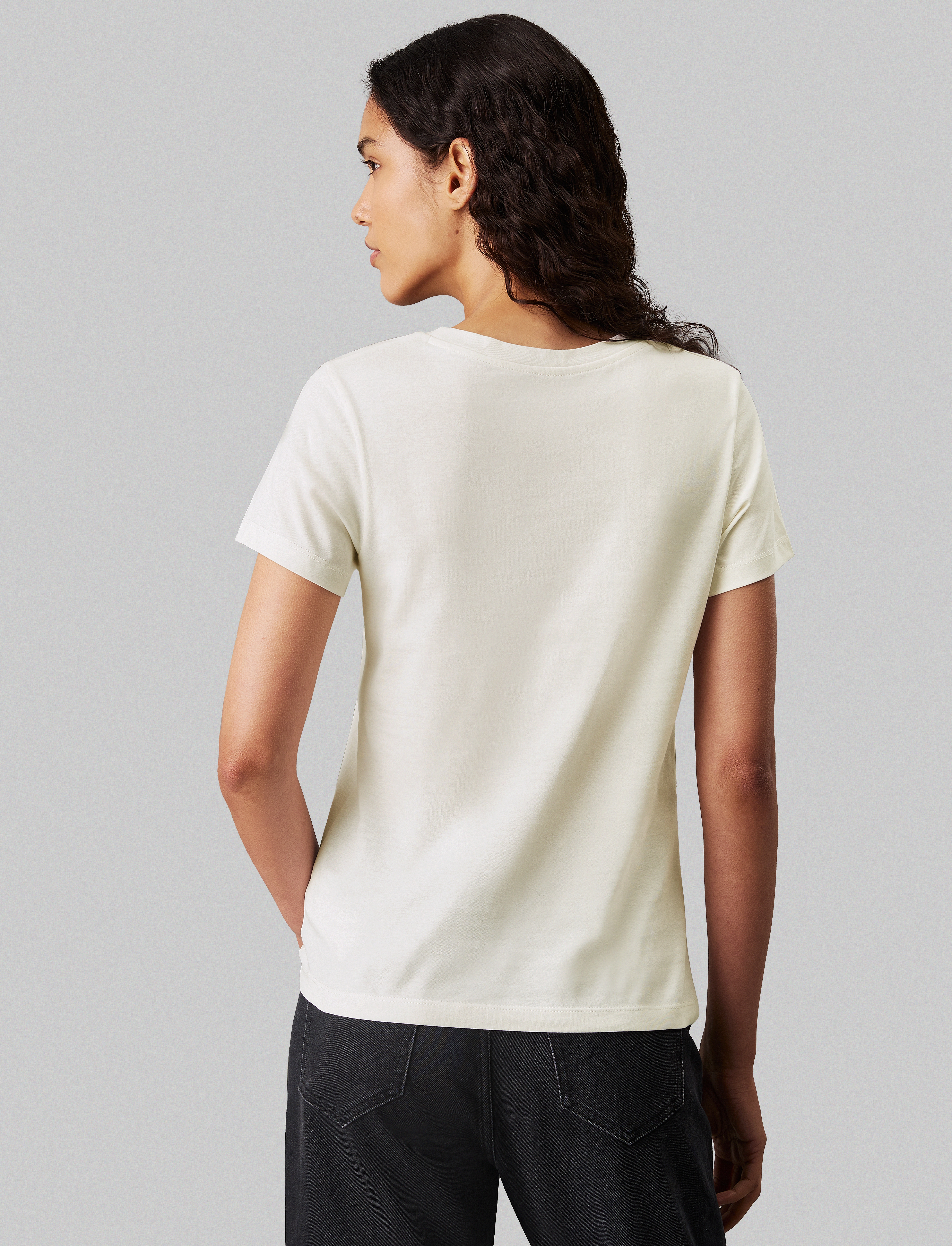 Calvin Klein Jeans - 2-PACK MONOLOGO SLIM TEE - ck black / ivory - 3
