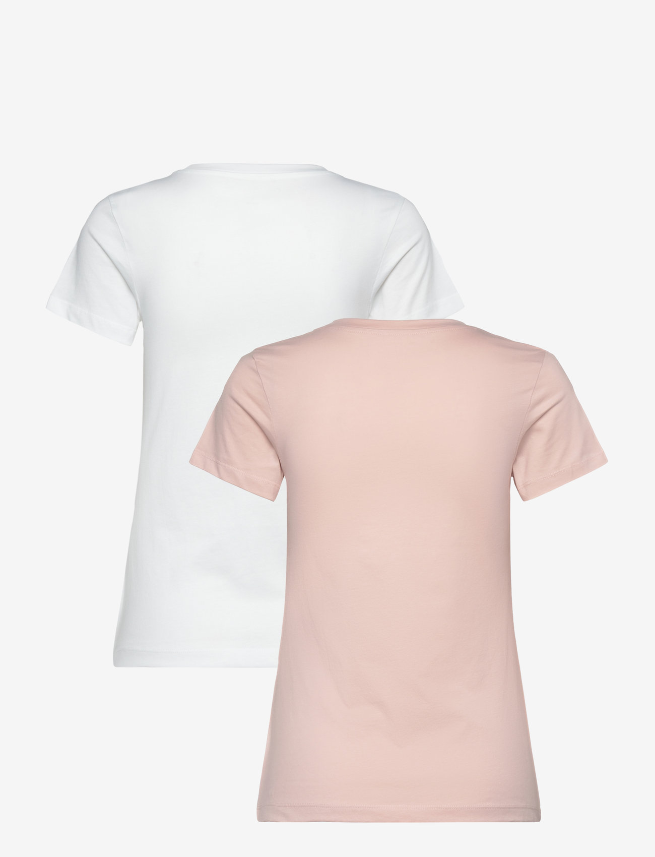 Calvin Klein Jeans - 2-PACK MONOLOGO SLIM TEE - peach whip / bright white - 2