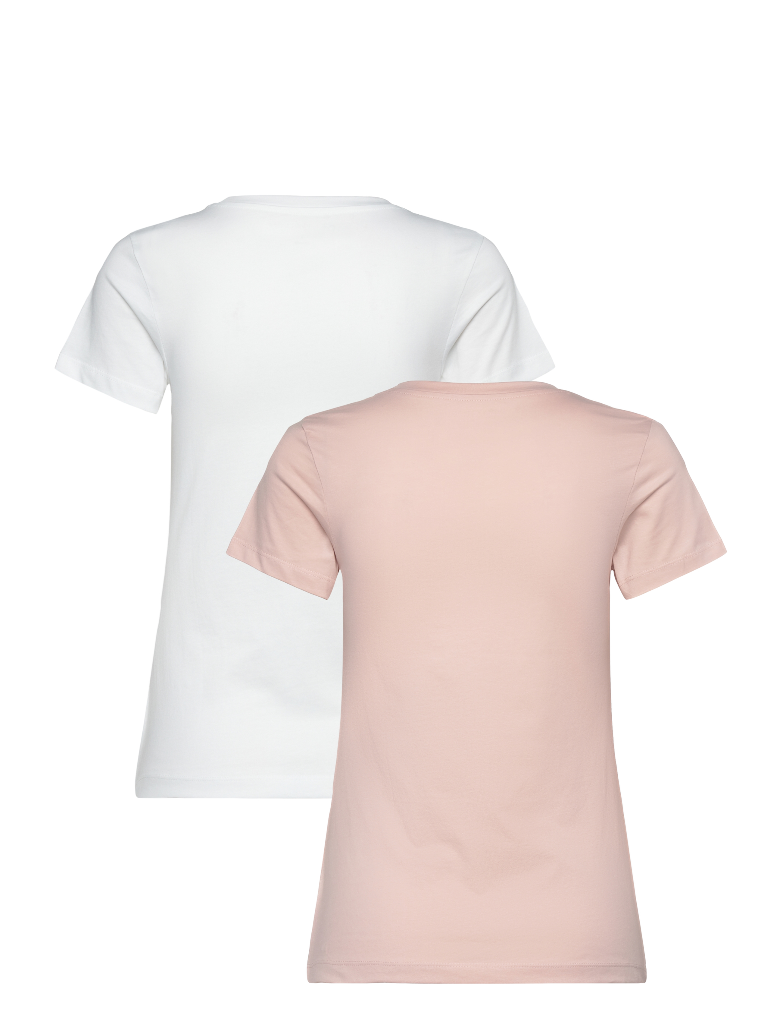 Calvin Klein Jeans - 2-PACK MONOLOGO SLIM TEE - peach whip / bright white - 2