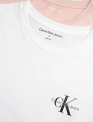 Calvin Klein Jeans - 2-PACK MONOLOGO SLIM TEE - t-skjorter - sepia rose/bright white - 2