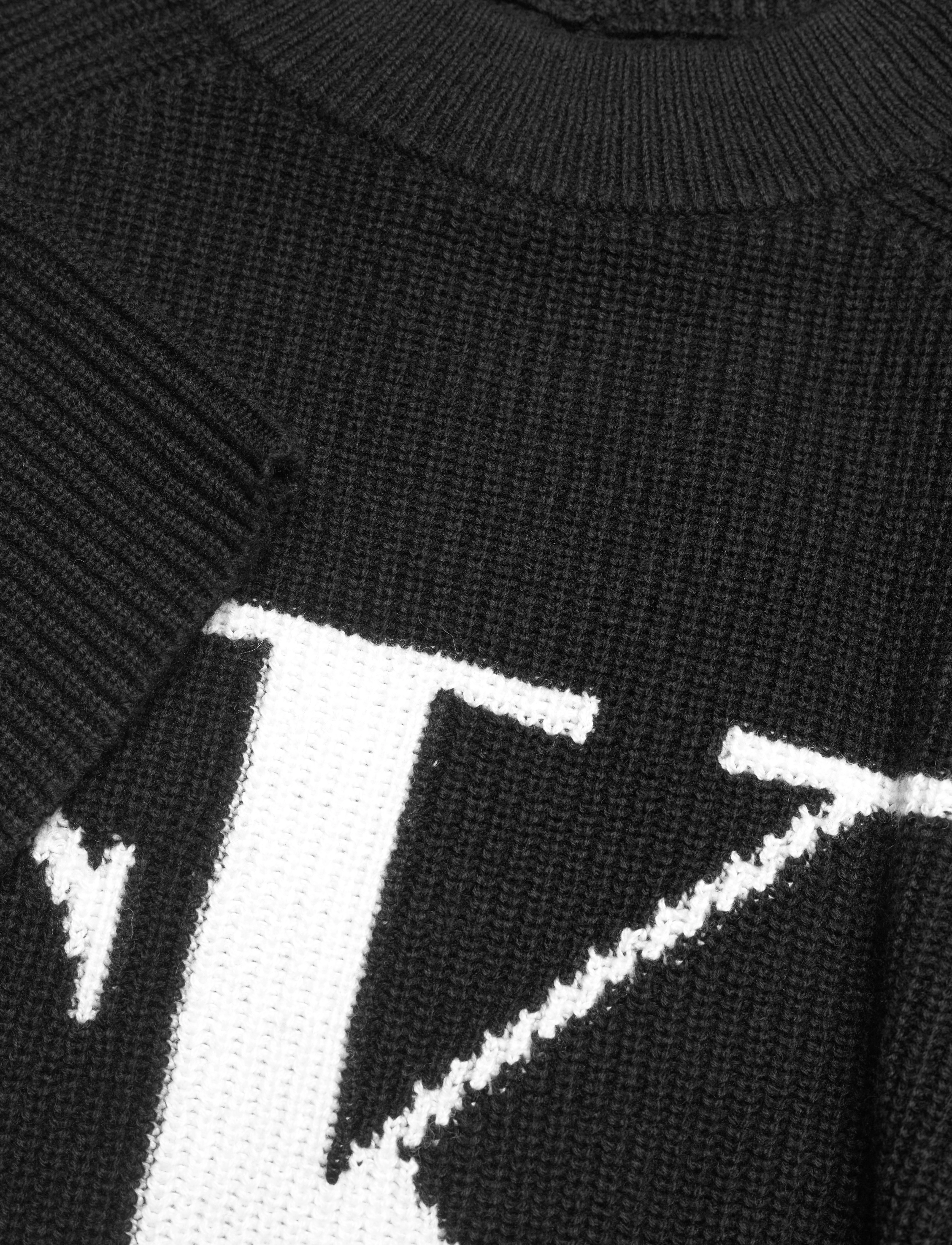 Calvin Klein Jeans - BLOWN UP CK HIGH NECK SWEATER - ck black - 2