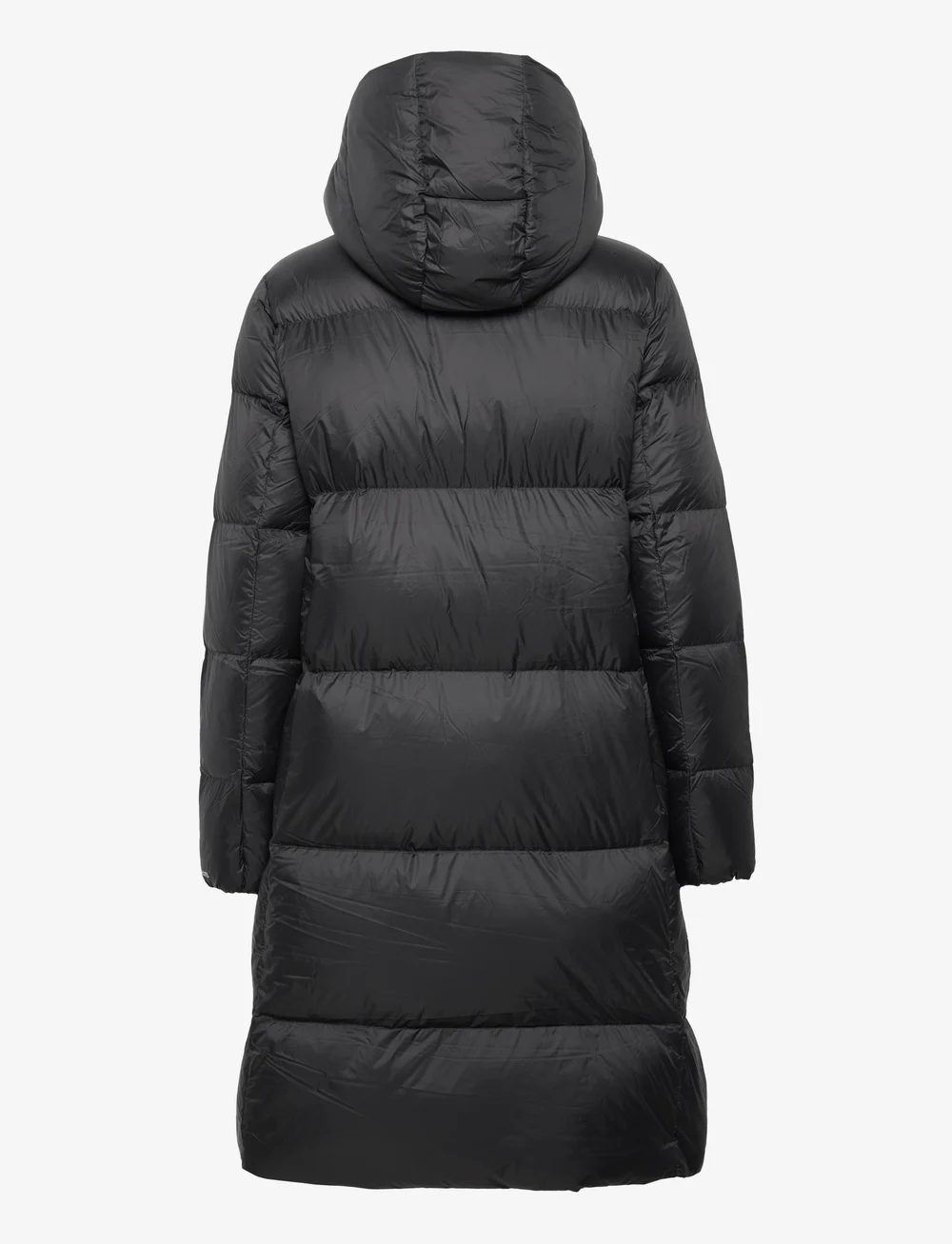 Mw down best sale long nylon puffer