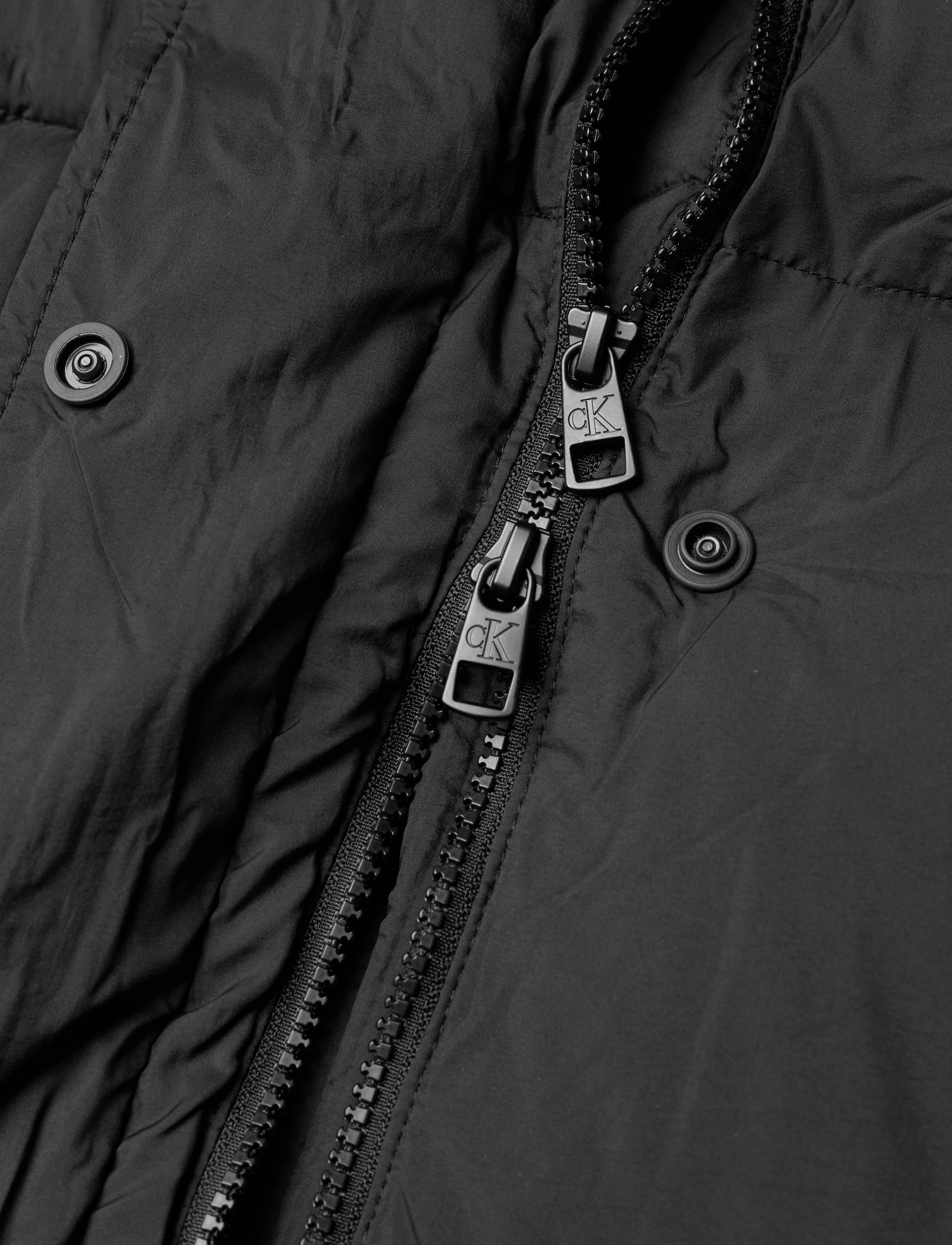 Calvin Klein Jeans - LOGO BELT WAISTED LONG PUFFER - ck black - 3