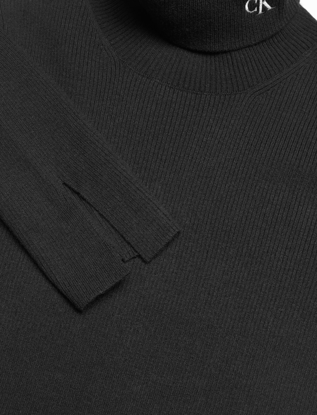Calvin Klein Jeans Ck Tight Sweater Roll Neck Dress - Kleider