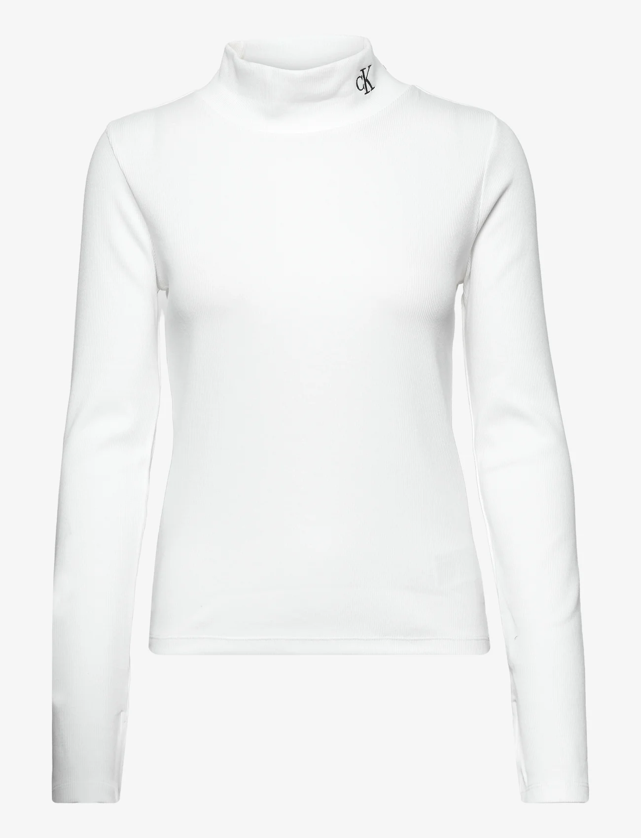 Calvin Klein Jeans Rib Mock Neck - Long-sleeved tops 