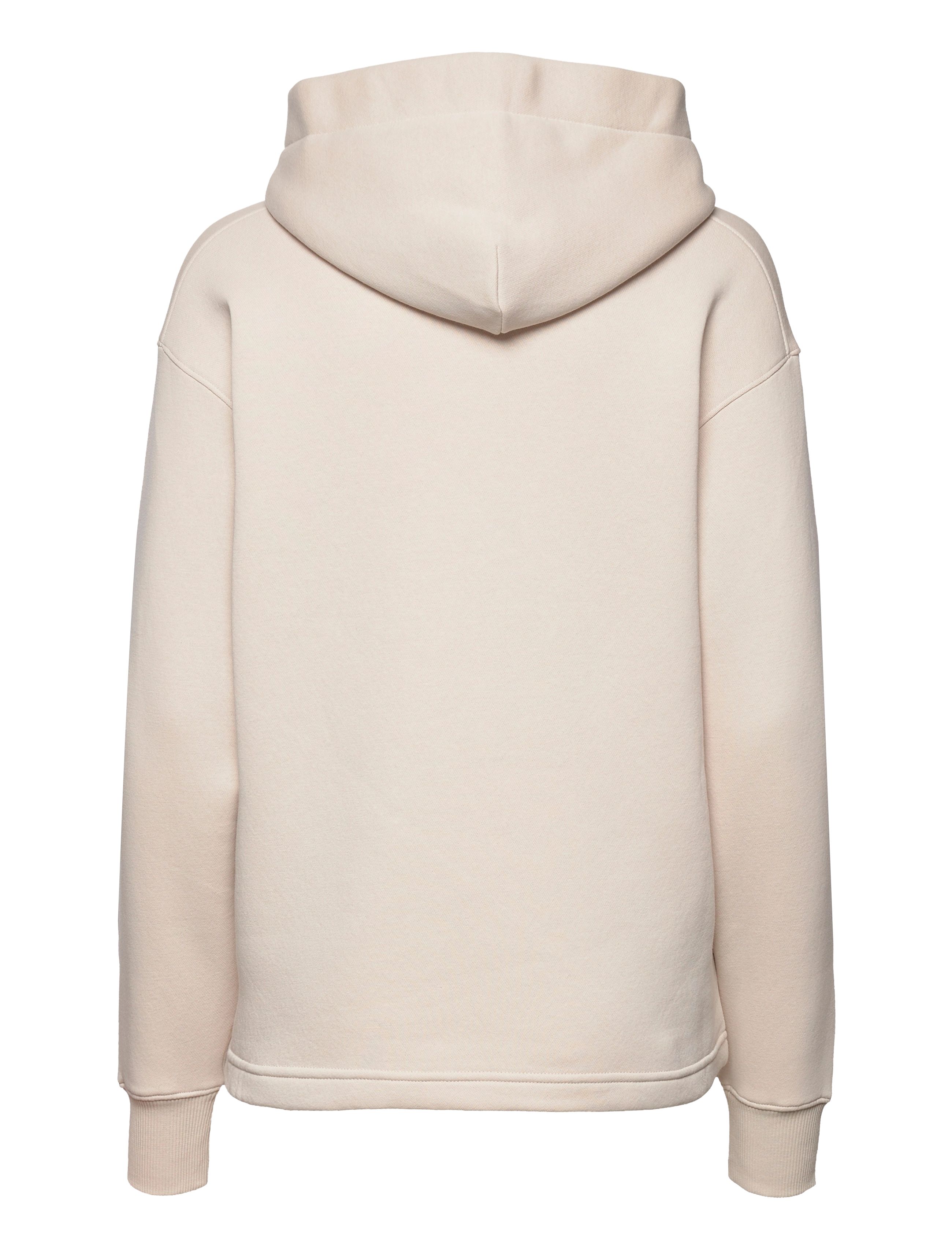 Calvin Klein Jeans - CONTRAST DRAWCORDS HOODIE - eggshell/ coral orange - 1