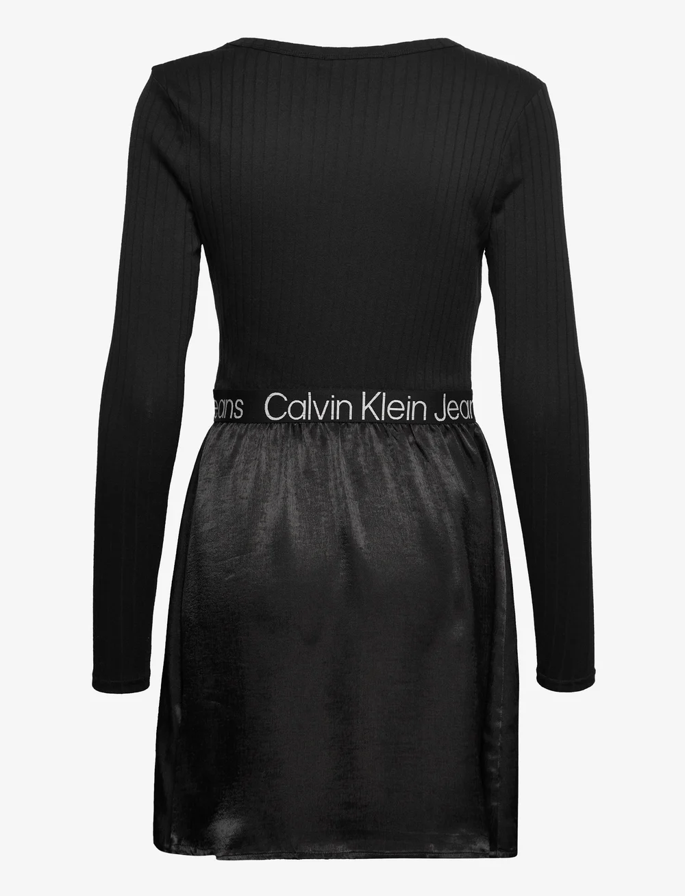 Calvin klein black and white dress deals