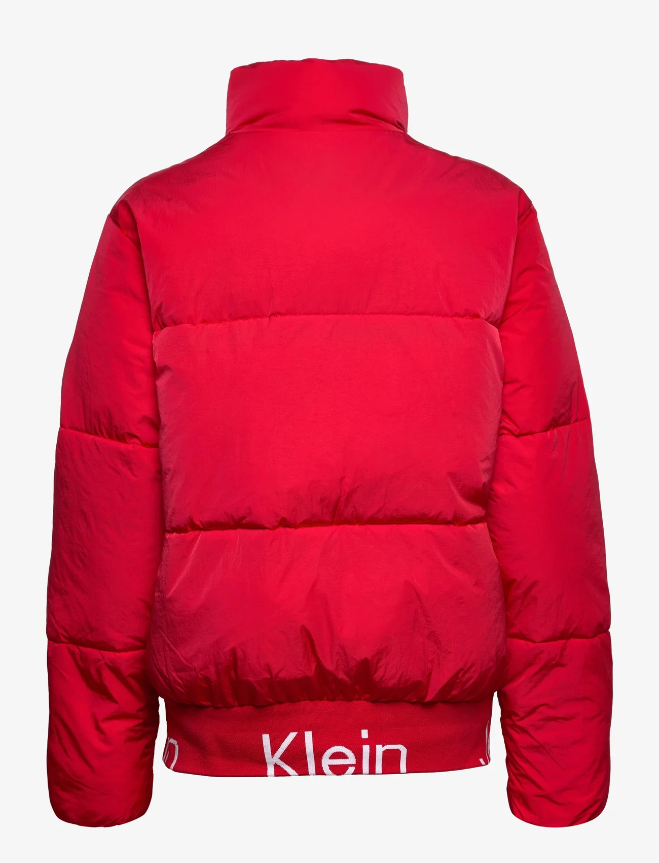 Calvin Klein Jeans - PLUS LOGO HEM SHORT PUFFER - winter jacket - candy apple - 1