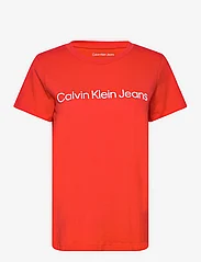 Calvin Klein Jeans - INSTITUTIONAL LOGO 2-PACK TEE - t-shirts - fiery red/bright white - 0