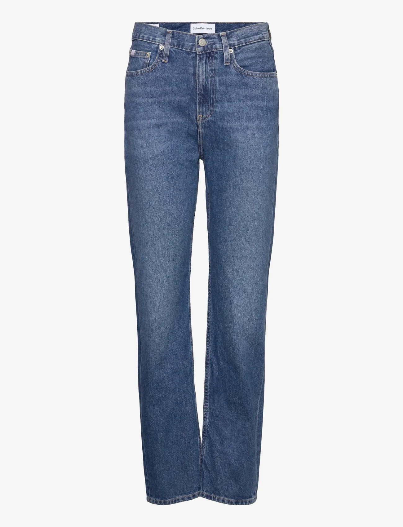 Calvin Klein Jeans - HIGH RISE STRAIGHT - denim dark - 0