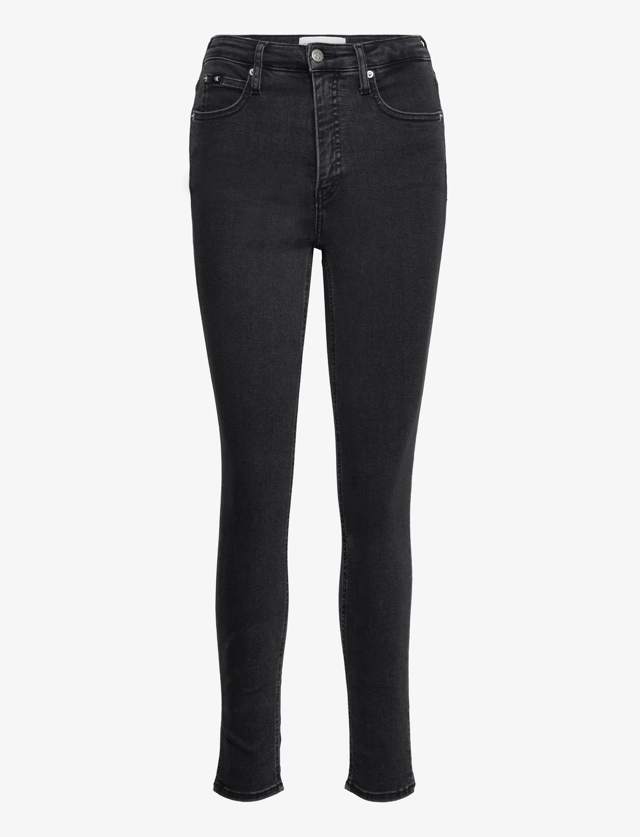 Calvin Klein Jeans - HIGH RISE SKINNY - pillifarkut - denim black - 0