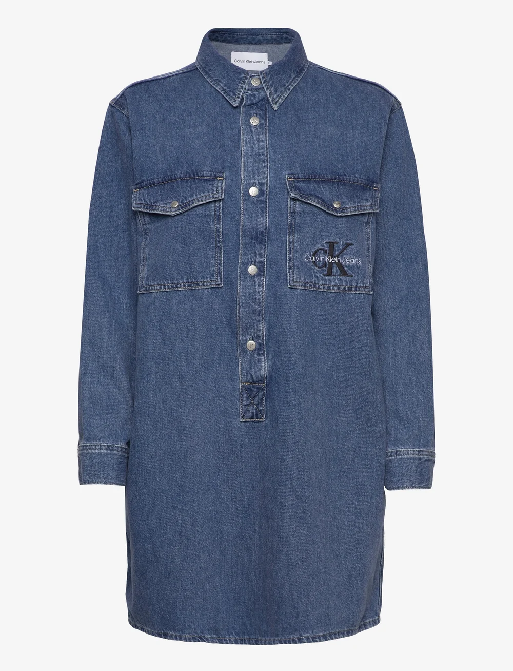 Calvin Klein Jeans Utility Pop over Shirt Dress Short Dresses Boozt