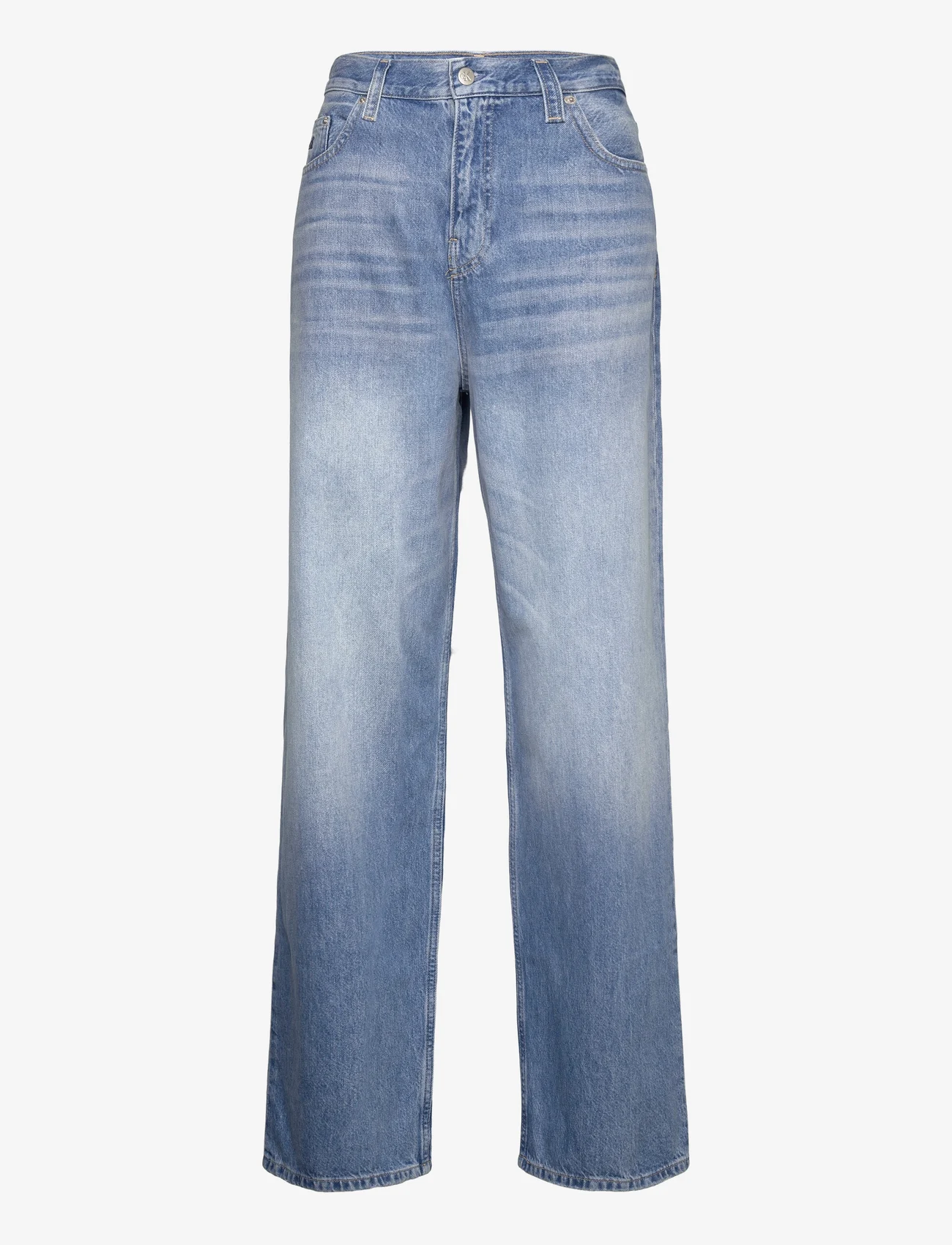 Calvin Klein Jeans - HIGH RISE RELAXED - laia säärega teksad - denim light - 0