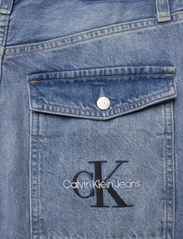 Calvin Klein Jeans - HIGH RISE RELAXED - spodnie szerokie - denim light - 4