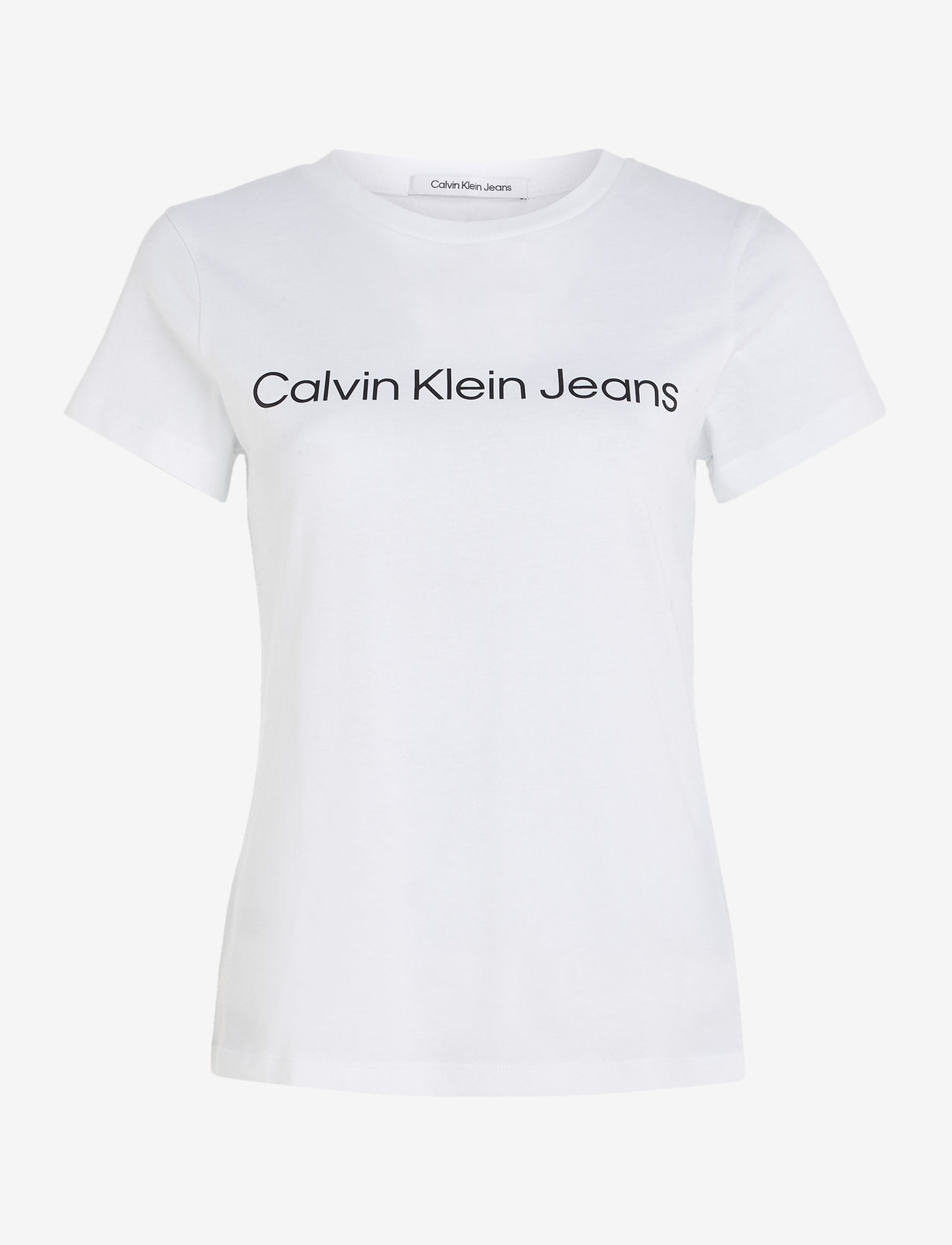 Calvin Klein Jeans - CORE INSTIT LOGO SLIM FIT TEE - t-shirts - bright white - 1