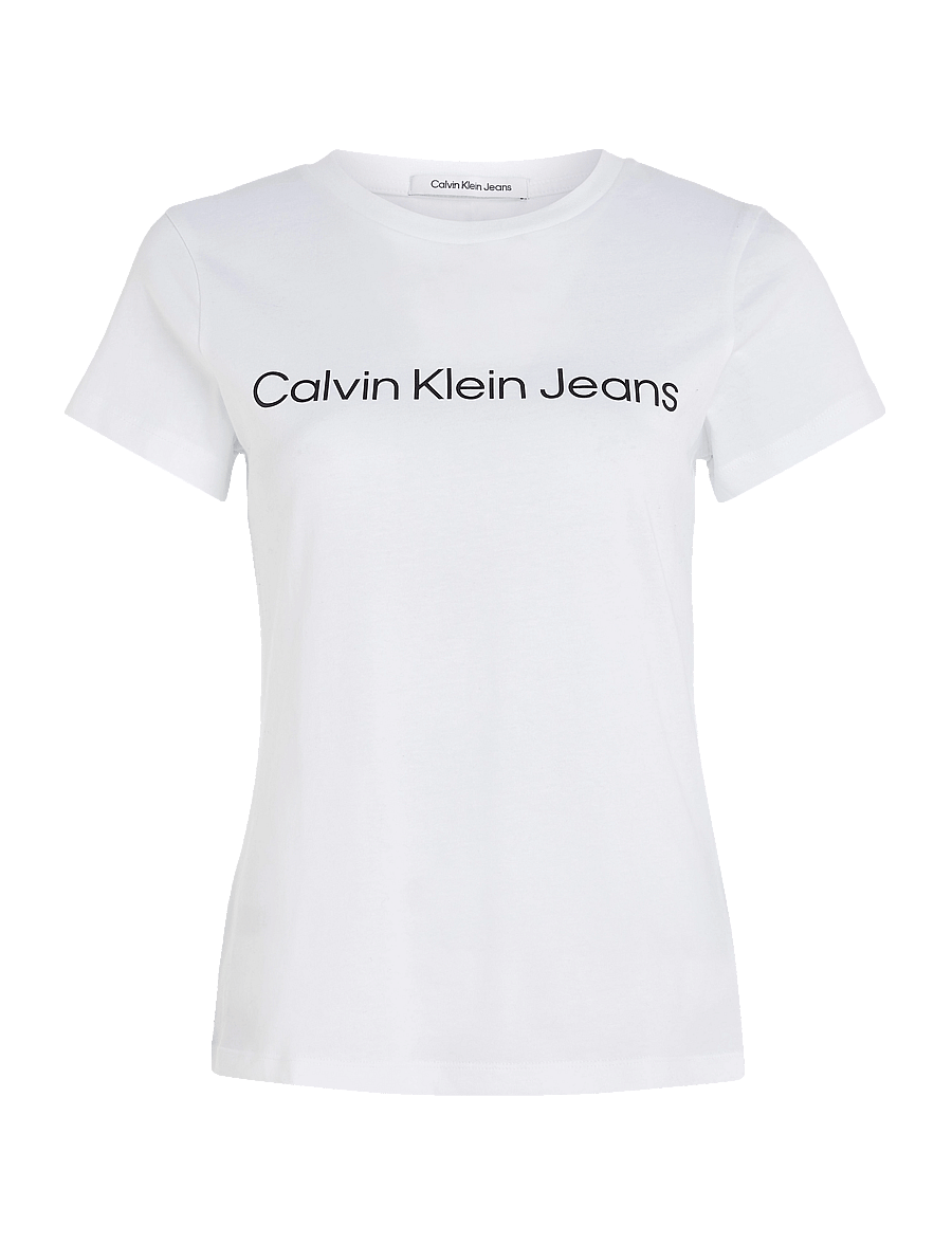 Calvin Klein Jeans - CORE INSTIT LOGO SLIM FIT TEE - t-shirts - bright white - 1