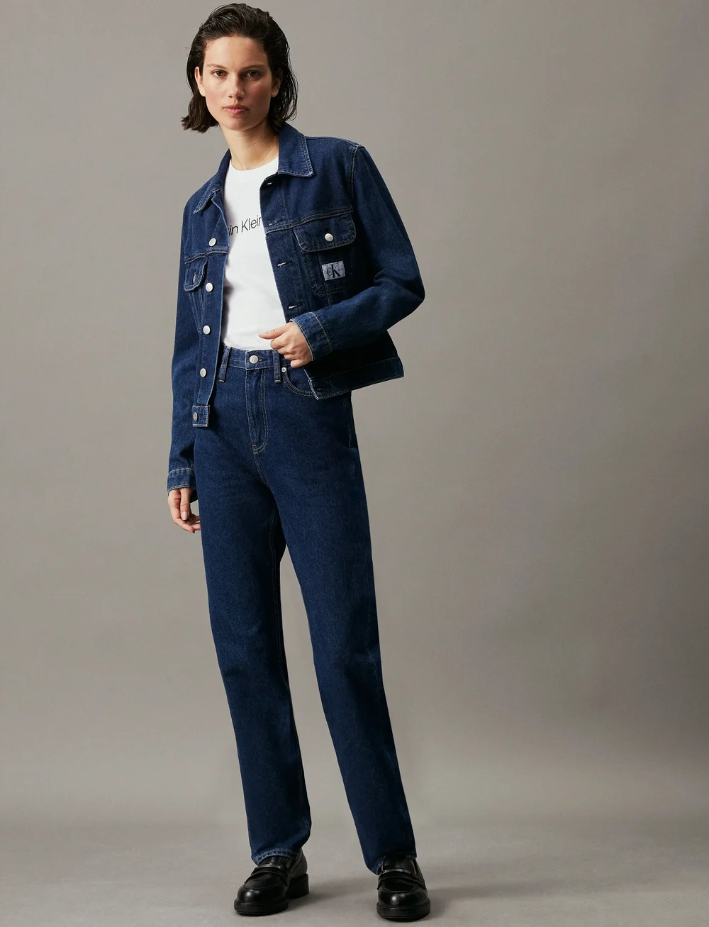 Calvin Klein Jeans - CORE INSTIT LOGO SLIM FIT TEE - t-särgid - bright white - 3