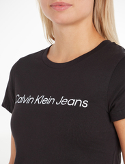 Calvin Klein Jeans - CORE INSTIT LOGO SLIM FIT TEE - t-shirts - ck black - 8