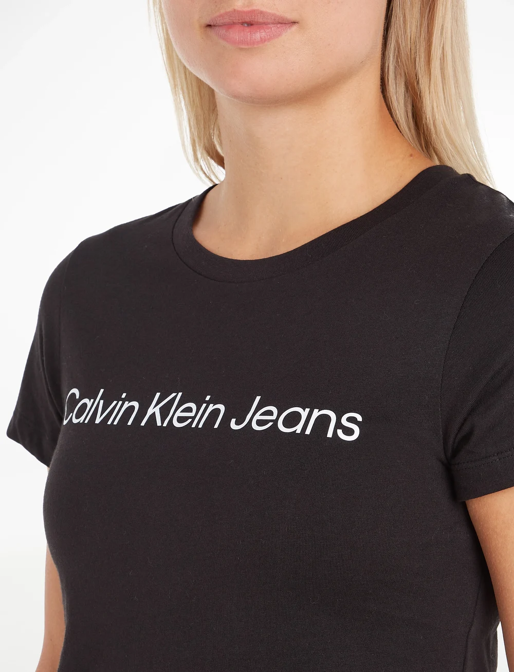 Calvin Klein Jeans - CORE INSTIT LOGO SLIM FIT TEE - t-särgid - ck black - 5