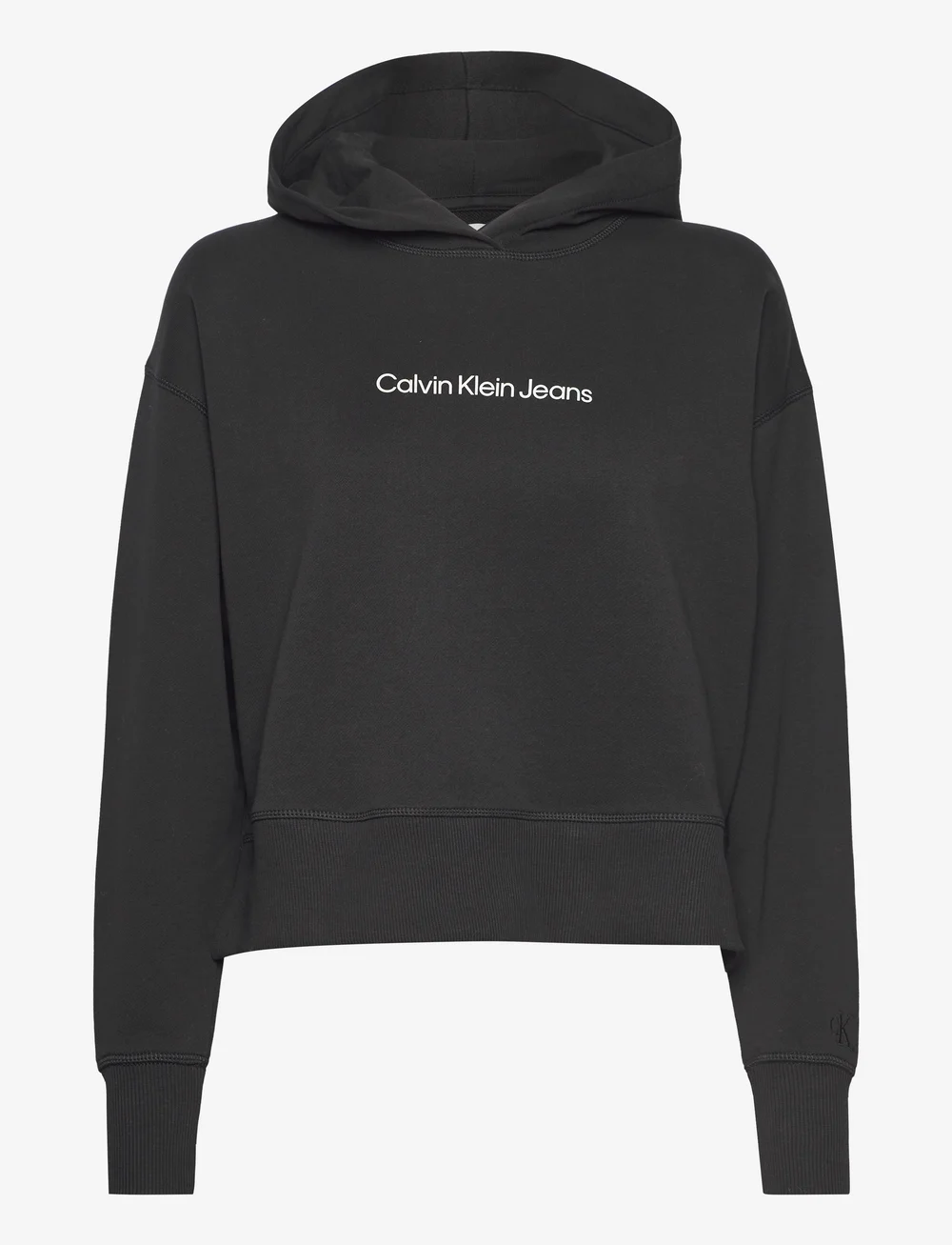 Calvin klein jeans sales institutional logo black hoodie