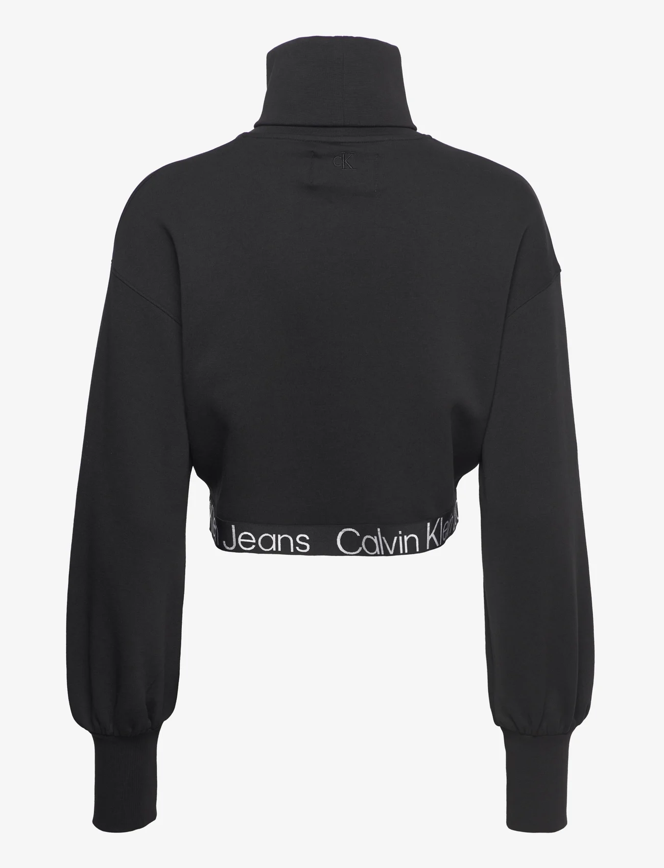 Calvin Klein Jeans - CONTRAST TAPE LOOSE ROLL NECK - moterims - ck black - 1