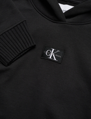 Calvin Klein Jeans - BADGE WIDE SLEEVES CROP  HOODIE - kapuutsiga dressipluusid - ck black - 2