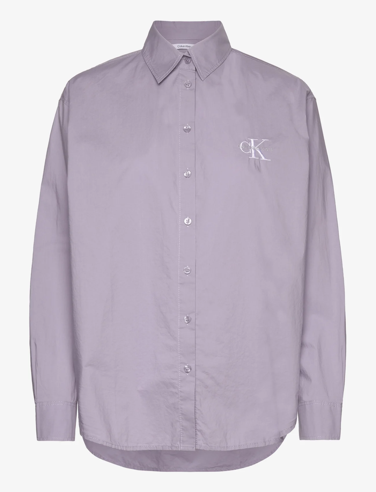 Calvin Klein Jeans - MONOLOGO RELAXED SHIRT - langärmlige hemden - lavender aura - 0