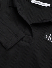 Calvin Klein Jeans - BADGE POLO COLLAR LONG SLEEVES - poloshirts - ck black - 2