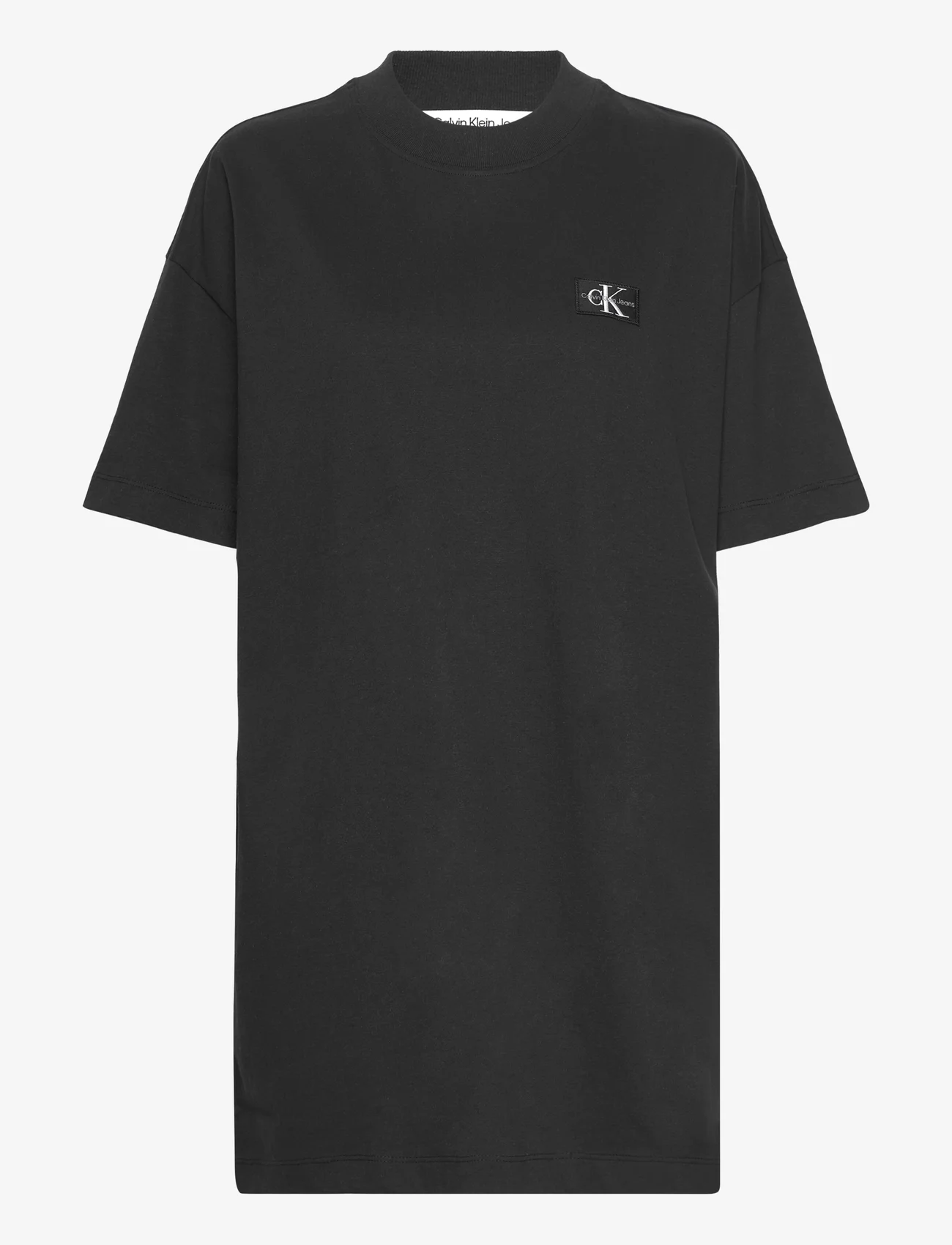 Calvin Klein Jeans - BADGE T-SHIRT DRESS - t-shirt-kleider - ck black - 0