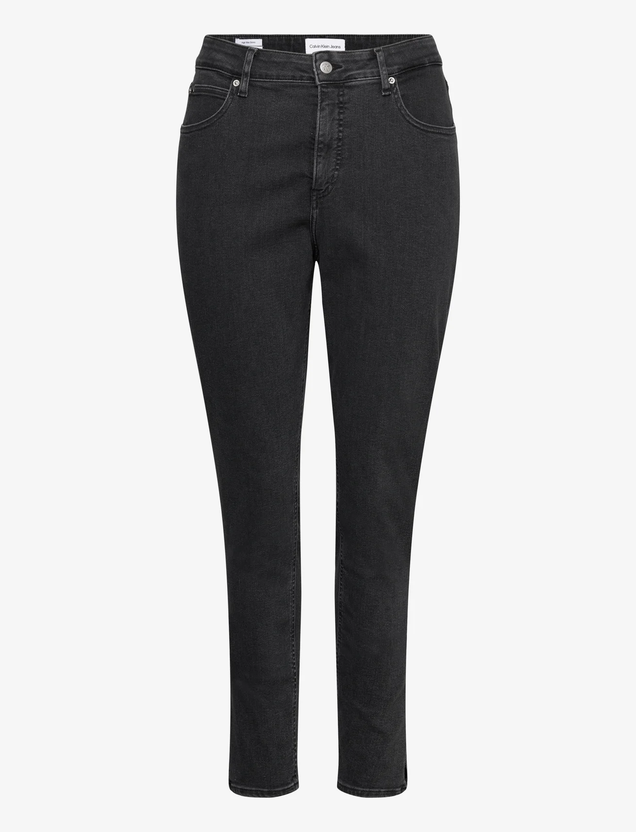 Calvin Klein Jeans - HIGH RISE SKINNY PLUS - siaurėjantys džinsai - denim black - 0