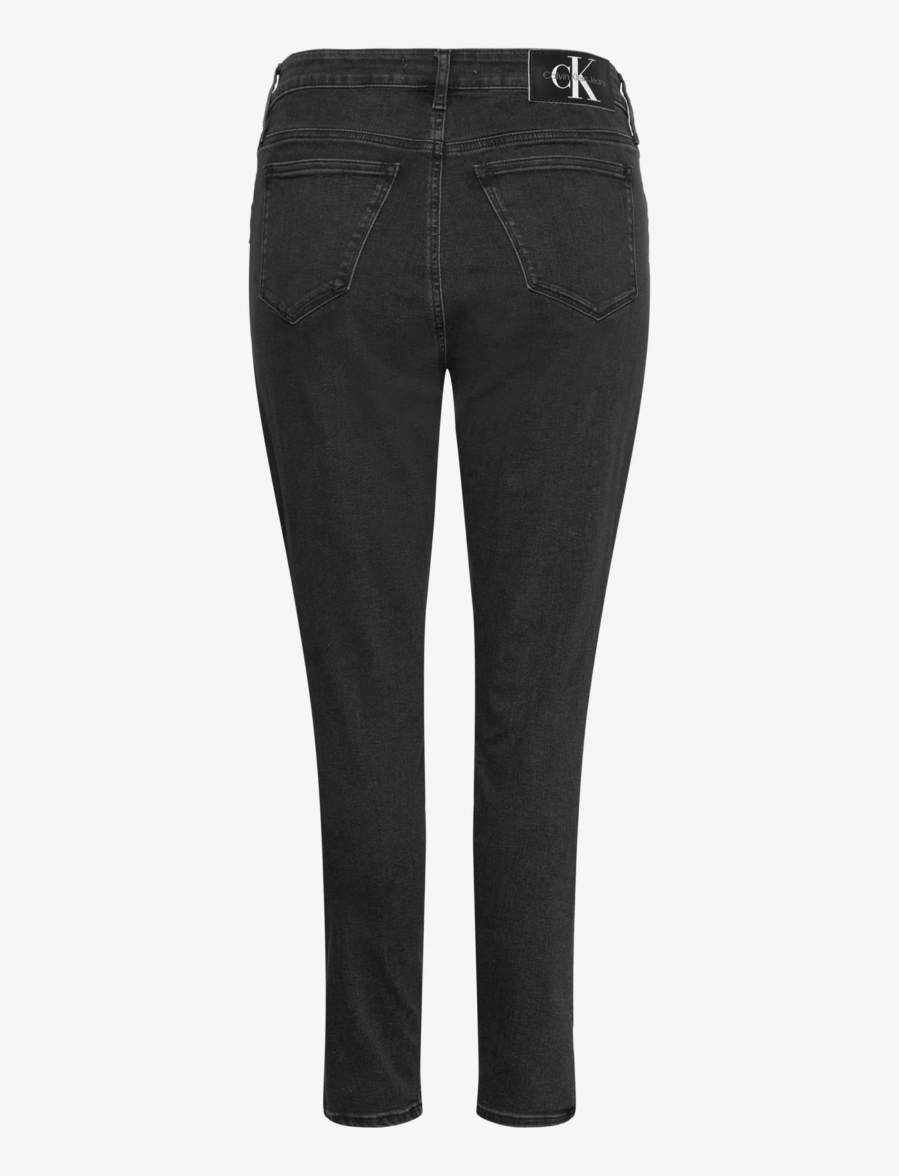 Calvin Klein Jeans - HIGH RISE SKINNY PLUS - džinsa bikses ar šaurām starām - denim black - 1