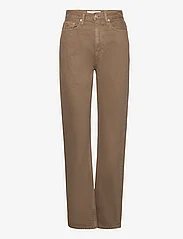 Calvin Klein Jeans - HIGH RISE STRAIGHT - tiesaus kirpimo džinsai - brown - 0