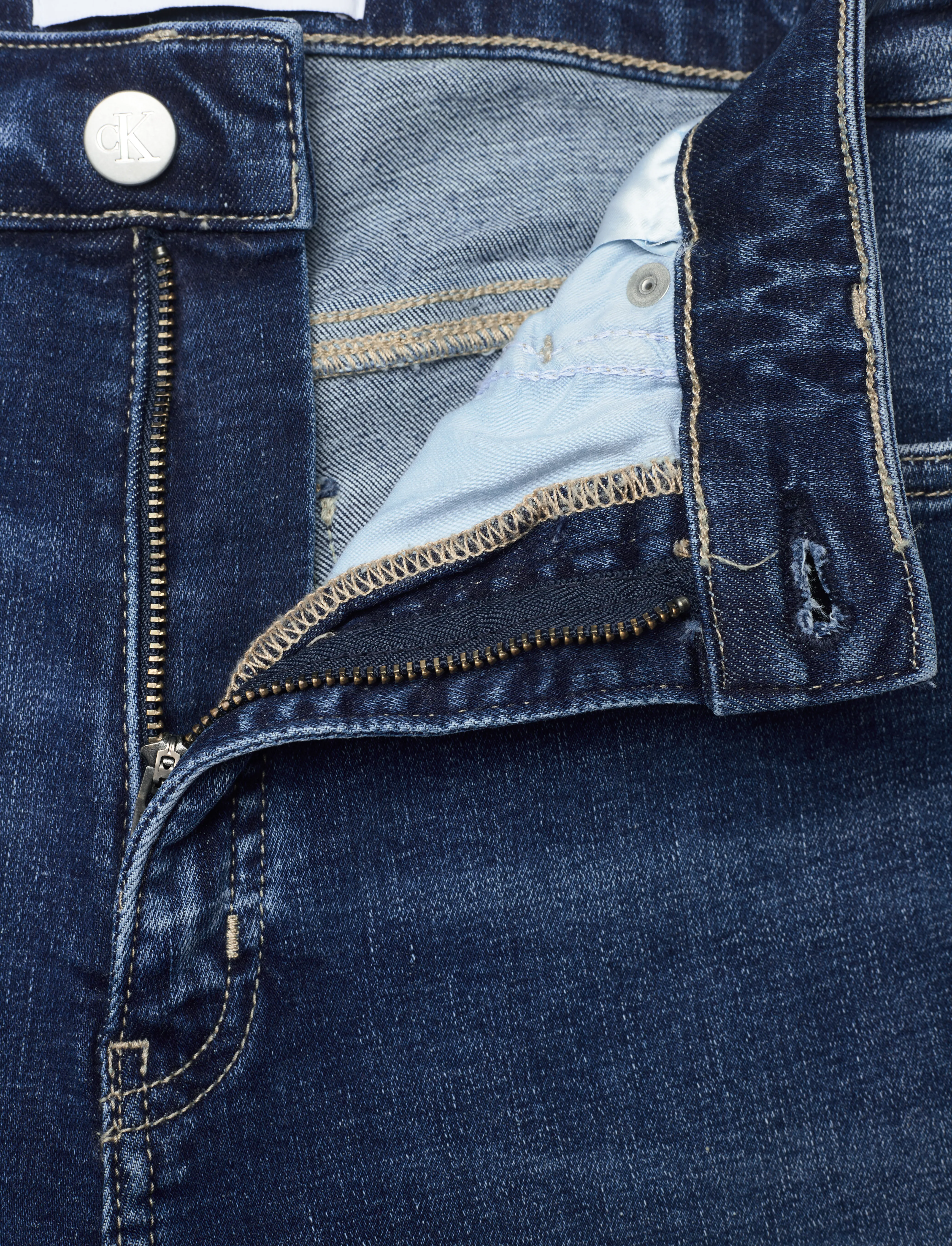 Calvin Klein Jeans - HIGH RISE SUPER SKINNY ANKLE - denim dark - 3