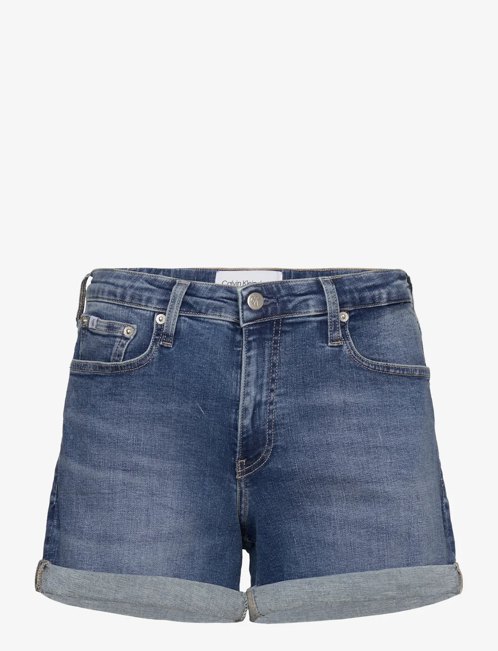 Mid rise shorts denim deals