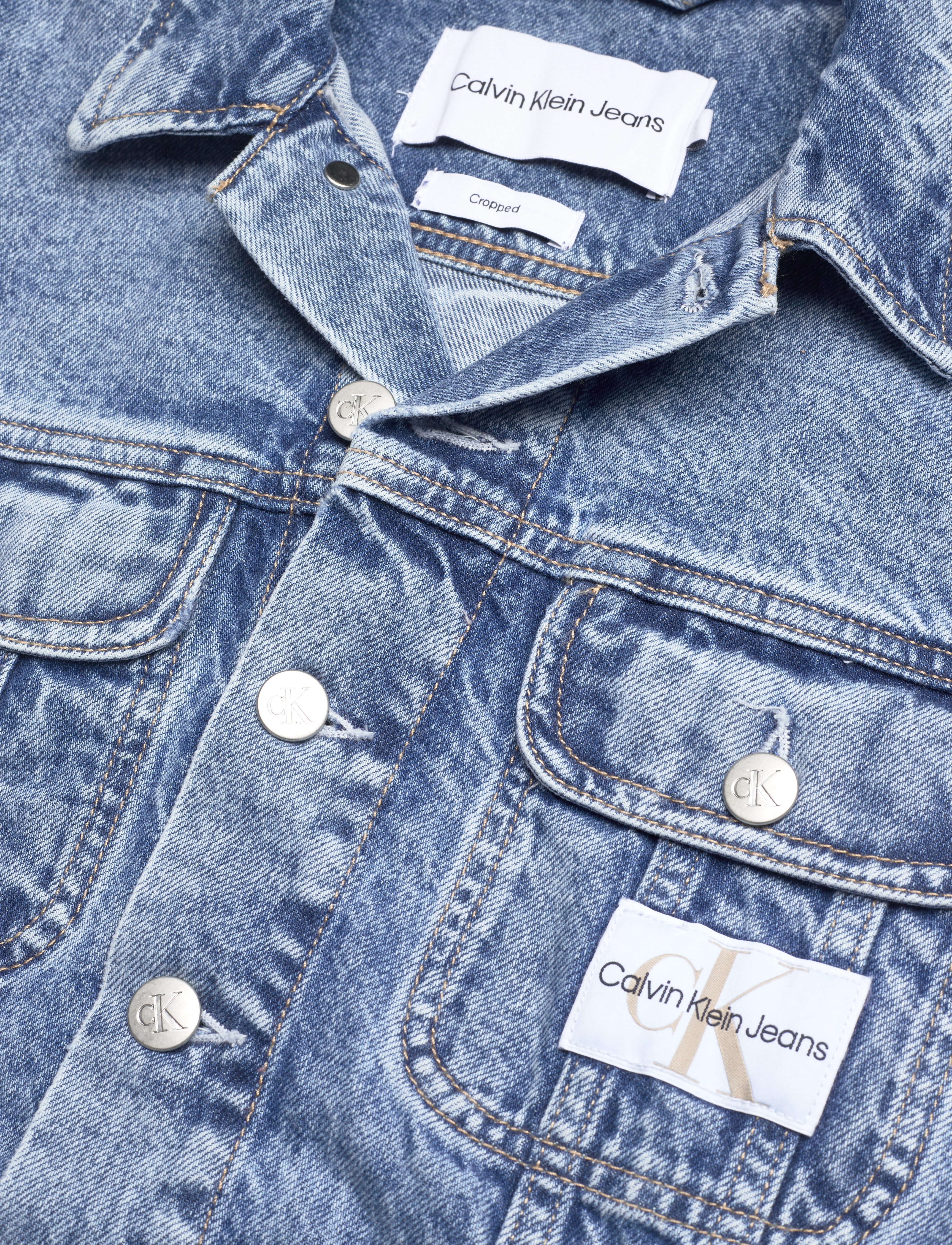 Calvin Klein Jeans - CROPPED 90S DENIM JACKET - denim light - 2