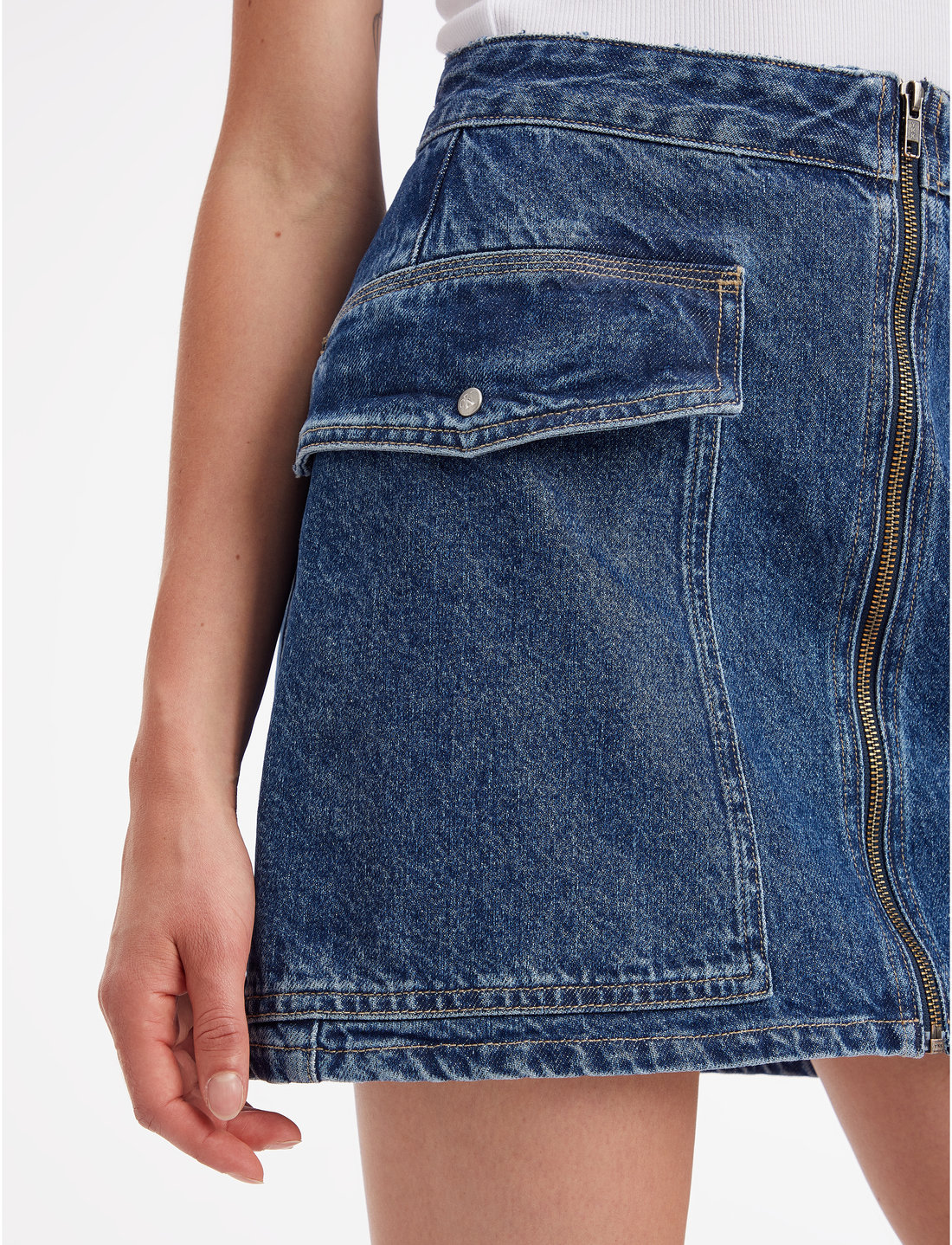 Calvin Klein Jeans Hr A-line Mini Skirt Utility - Short skirts