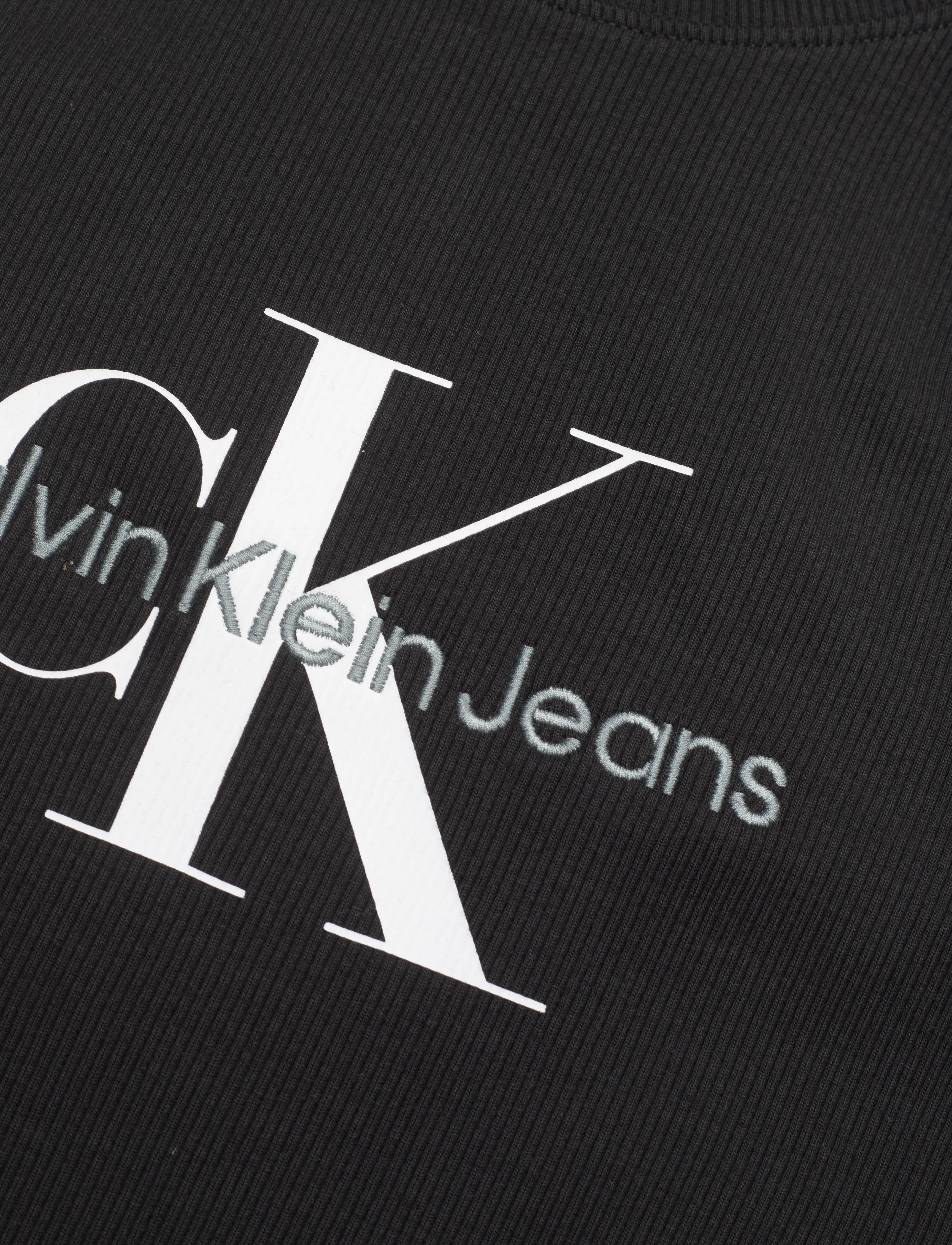 Calvin Klein Jeans - ARCHIVAL MONOLOGO RIB TANK DRESS - ck black - 2