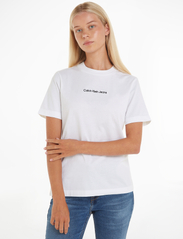 Calvin Klein Jeans - INSTITUTIONAL STRAIGHT TEE - die niedrigsten preise - bright white - 3