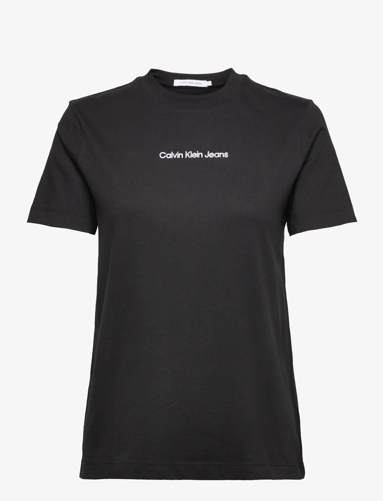 Calvin Klein Jeans - INSTITUTIONAL STRAIGHT TEE - mažiausios kainos - ck black - 0