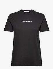 Calvin Klein Jeans - INSTITUTIONAL STRAIGHT TEE - mažiausios kainos - ck black - 0