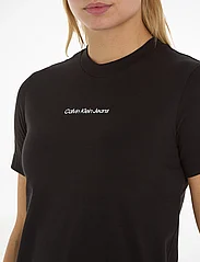 Calvin Klein Jeans - INSTITUTIONAL STRAIGHT TEE - t-skjorter - ck black - 5